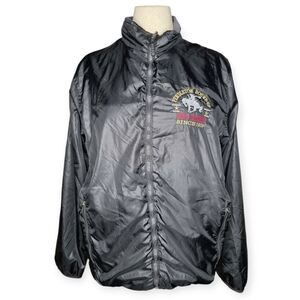 North End Reversible Black Fleece Jacket Pendleton Rodeo M